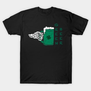 Skeleton Green Beer T-Shirt